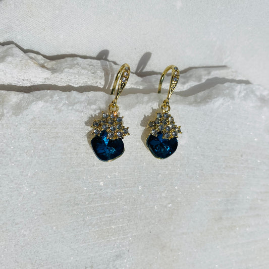 Modern Opulence Earrings - Blue